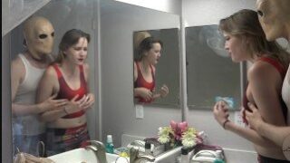 Step Son Tricks Mom for Halloween Sex